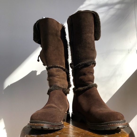 L.L. Bean Shoes | Vintage LL Bean Suede Ski Lodge Boots | Color: Brown | Size: 9 | Skinnygal's Closet
